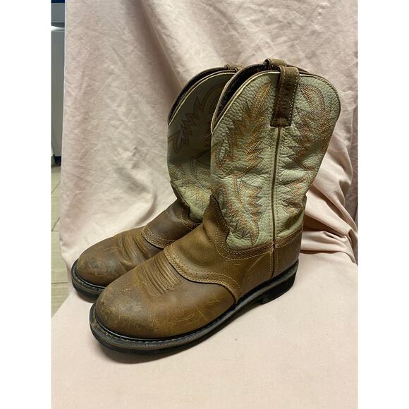 JUSTIN MEN\'S SUPERINTENDENT WESTERN BOOTS - ROUND TOE Size 10 2E main image 4